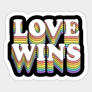 LOVE WINS // LGBT Rainbow Pride Sticker